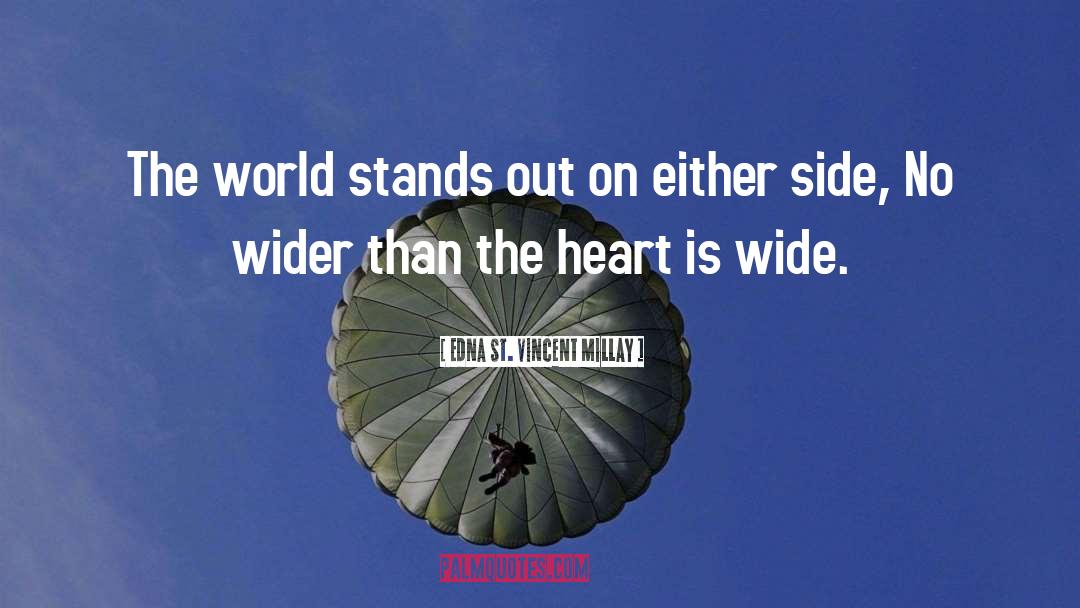 Edna St. Vincent Millay Quotes: The world stands out on