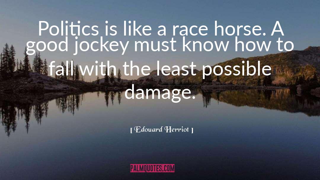 Edouard Herriot Quotes: Politics is like a race