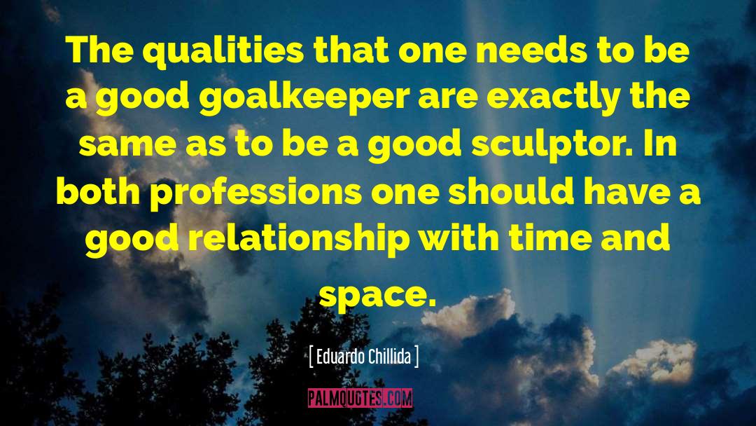 Eduardo Chillida Quotes: The qualities that one needs