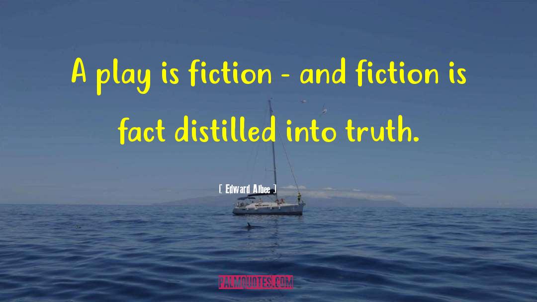Edward Albee Quotes: A play is fiction -