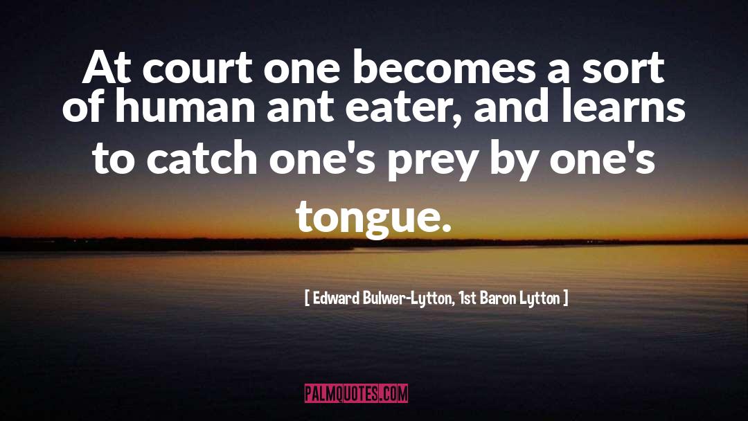 Edward Bulwer-Lytton, 1st Baron Lytton Quotes: At court one becomes a