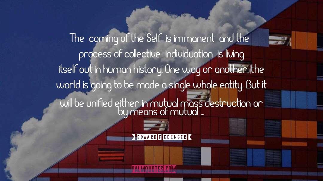 Edward F Edinger Quotes: The 'coming of the Self'