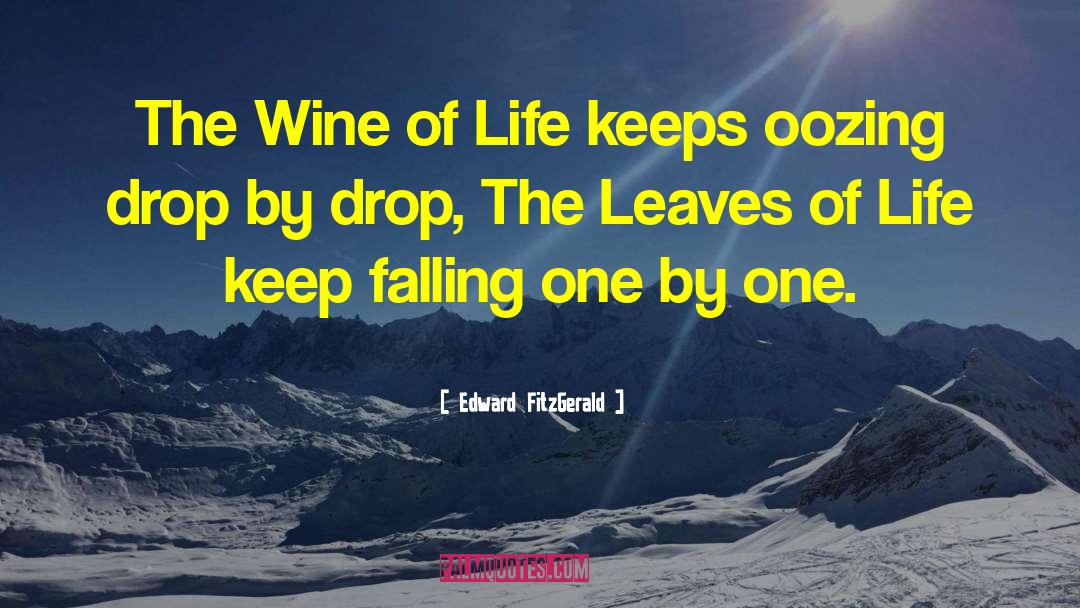 Edward FitzGerald Quotes: The Wine of Life keeps