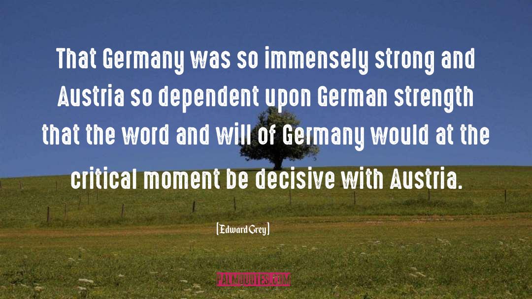 Edward Grey Quotes: That Germany was so immensely