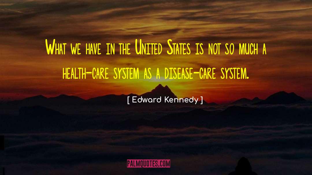 Edward Kennedy Quotes: What we have in the