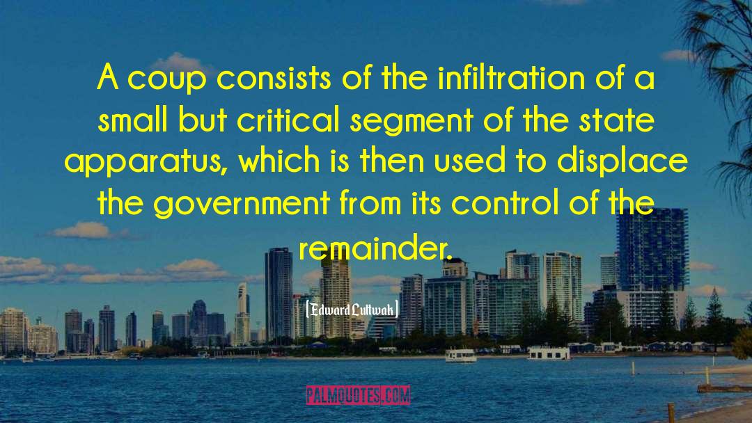 Edward Luttwak Quotes: A coup consists of the