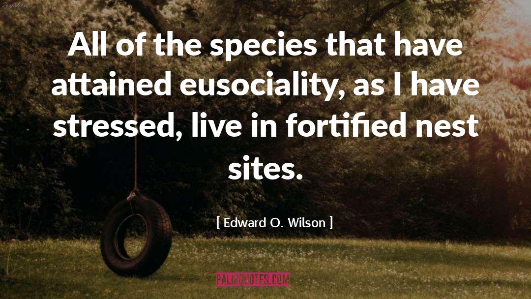 Edward O. Wilson Quotes: All of the species that