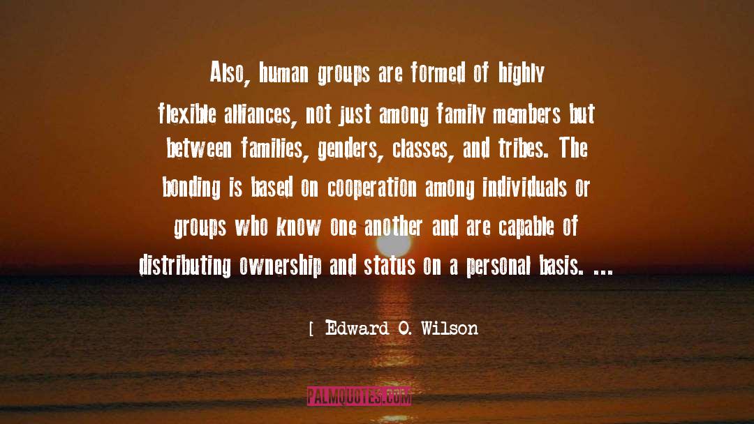 Edward O. Wilson Quotes: Also, human groups are formed