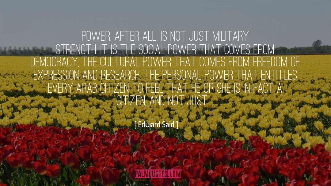 Edward Said Quotes: Power, after all, is not