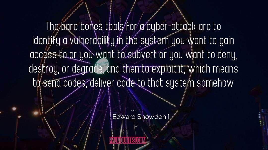 Edward Snowden Quotes: The bare bones tools for