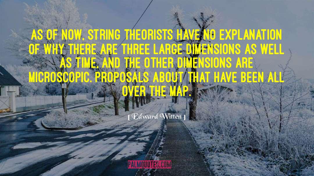 Edward Witten Quotes: As of now, string theorists