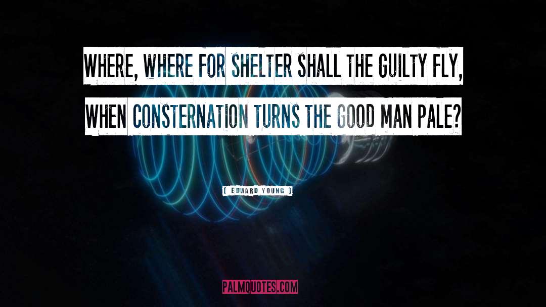 Edward Young Quotes: Where, where for shelter shall