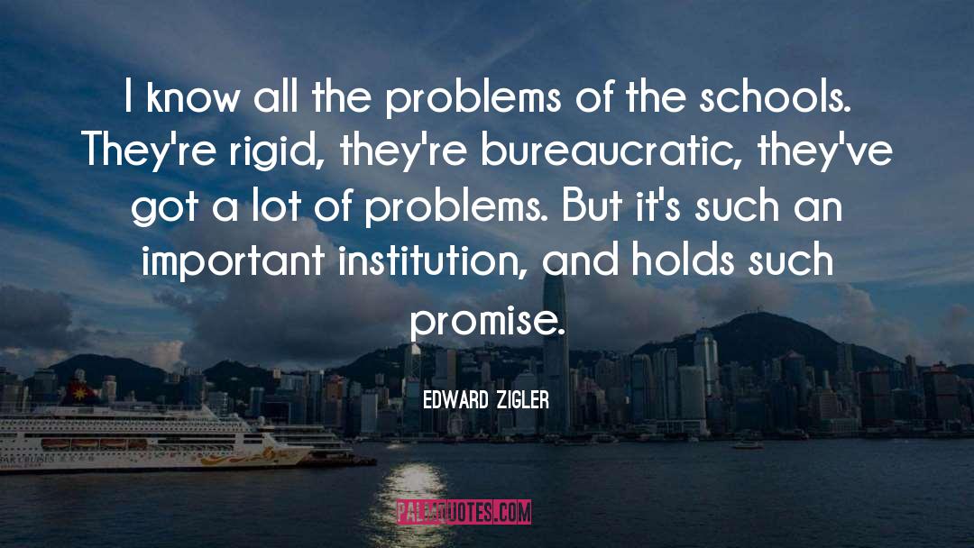 Edward Zigler Quotes: I know all the problems