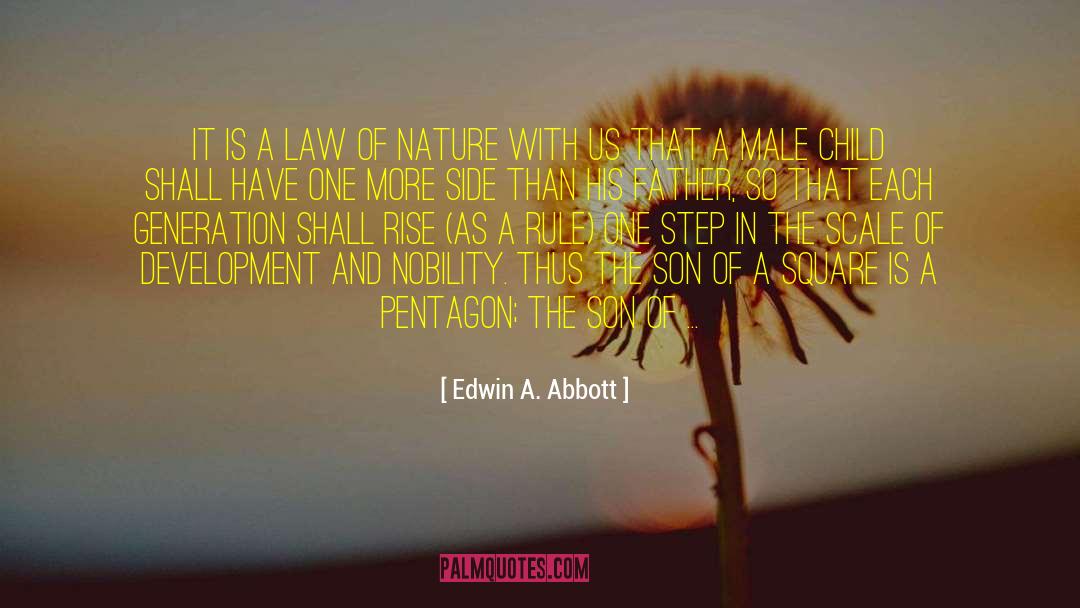 Edwin A. Abbott Quotes: It is a Law of