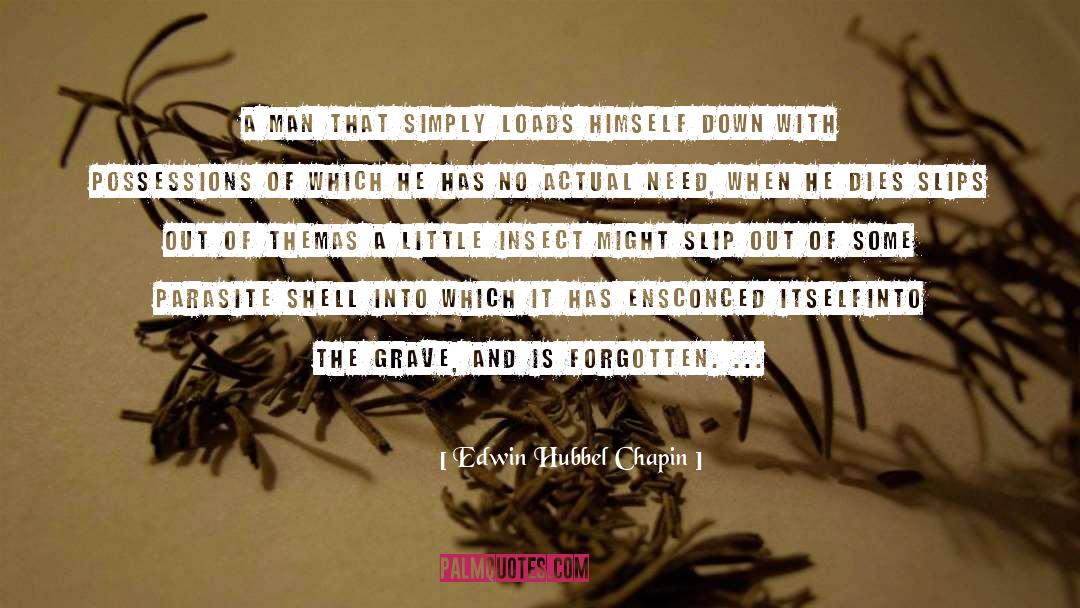 Edwin Hubbel Chapin Quotes: A man that simply loads