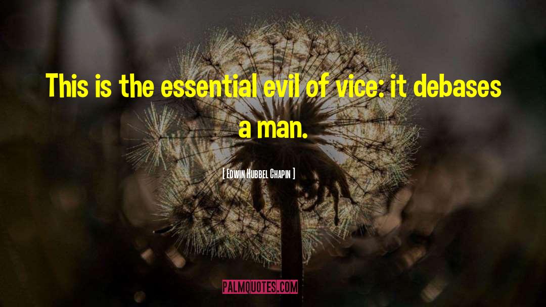 Edwin Hubbel Chapin Quotes: This is the essential evil