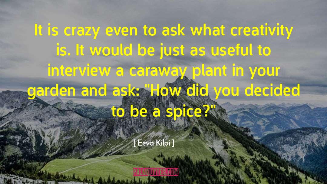 Eeva Kilpi Quotes: It is crazy even to