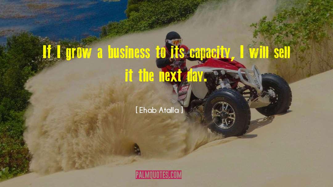 Ehab Atalla Quotes: If I grow a business