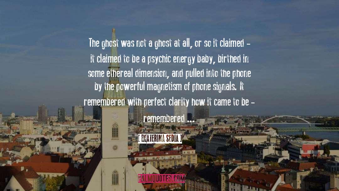 Ekaterina Sedia Quotes: The ghost was not a