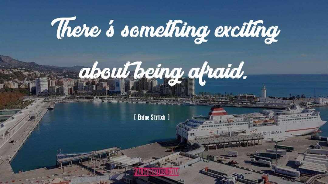 Elaine Stritch Quotes: There's something exciting about being