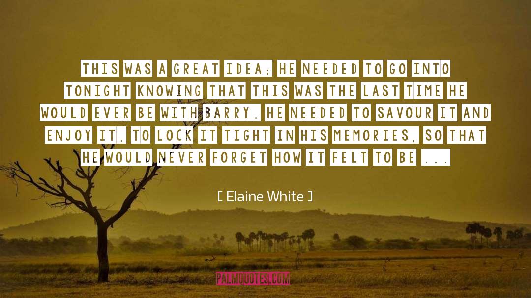 Elaine White Quotes: This was a great idea;