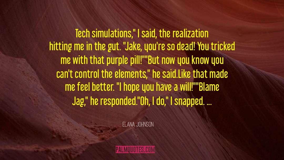 Elana Johnson Quotes: Tech simulations,