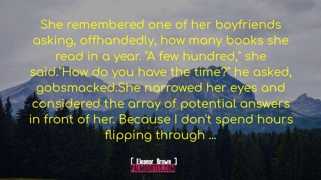 Eleanor Brown Quotes: She remembered one of her