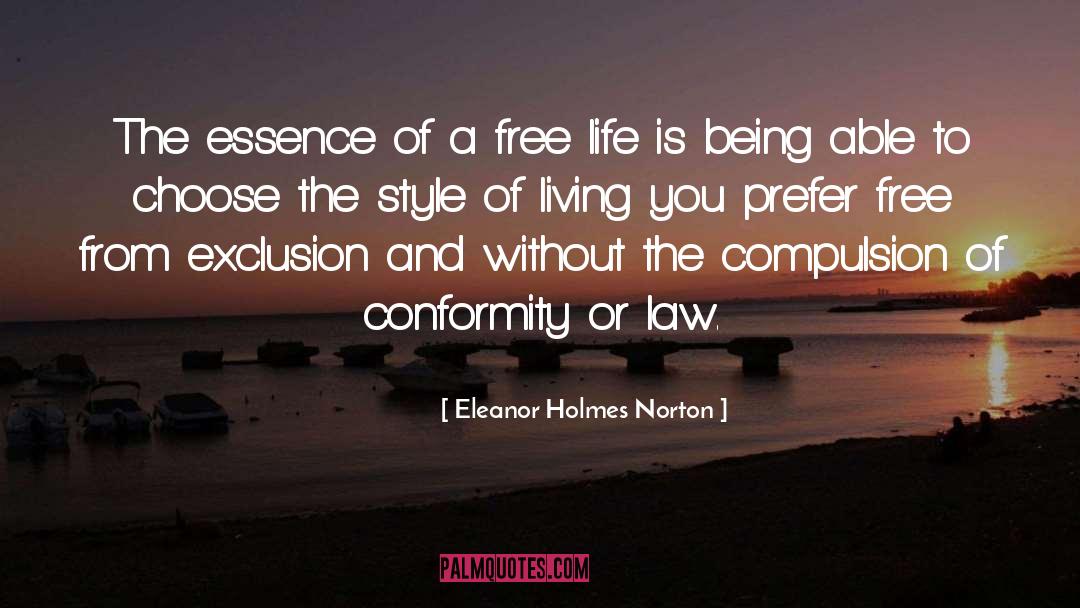 Eleanor Holmes Norton Quotes: The essence of a free