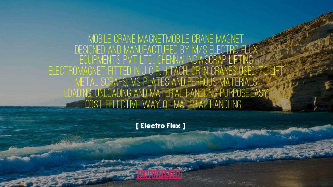 Electro Flux Quotes: Mobile Crane Magnet<br />Mobile Crane