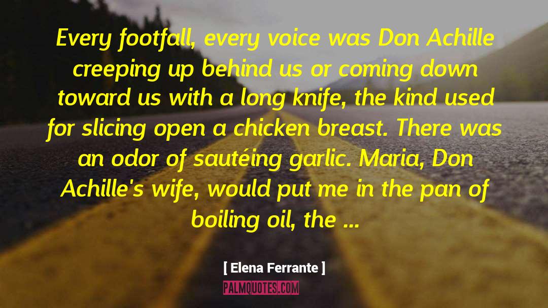 Elena Ferrante Quotes: Every footfall, every voice was