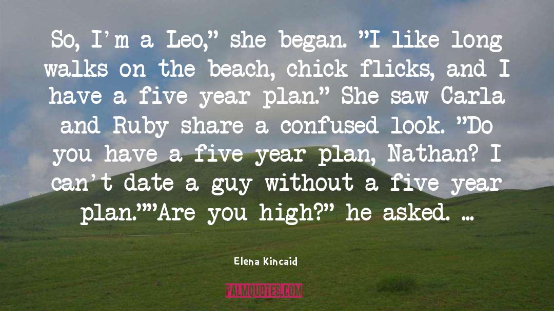 Elena Kincaid Quotes: So, I'm a Leo,