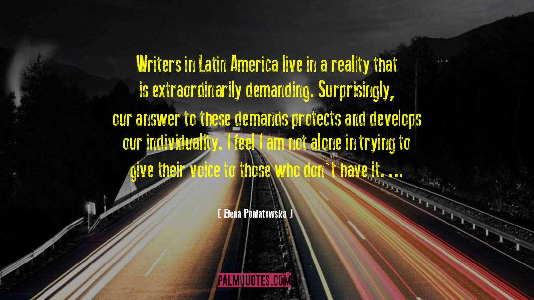 Elena Poniatowska Quotes: Writers in Latin America live