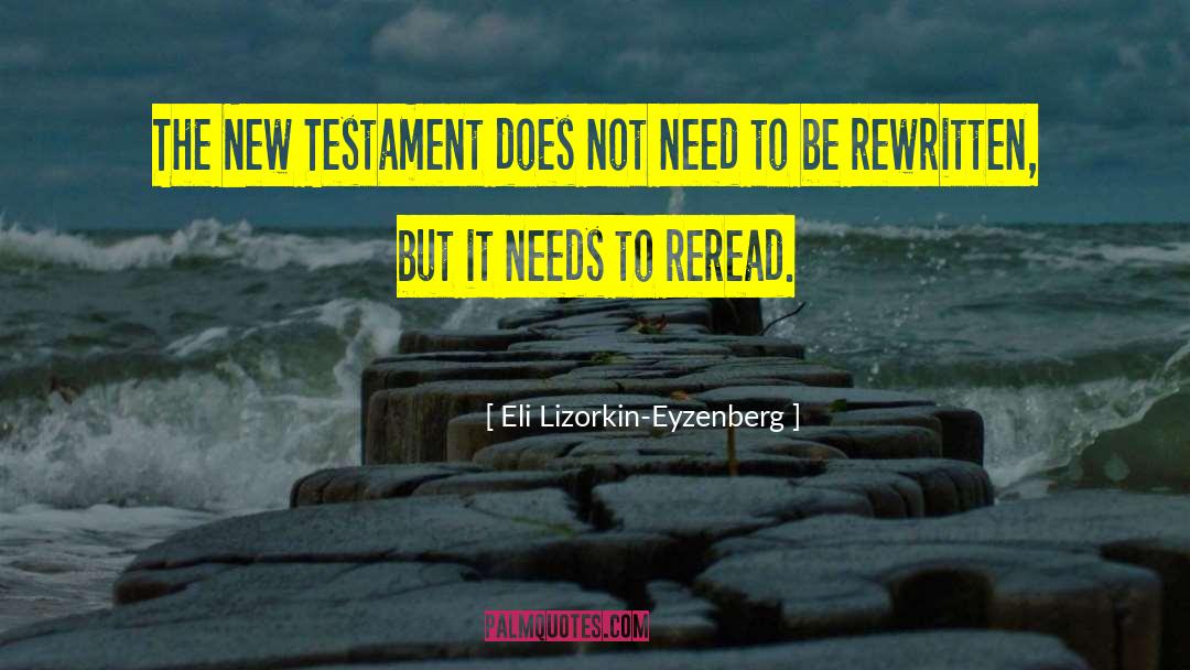 Eli Lizorkin-Eyzenberg Quotes: The New Testament does not