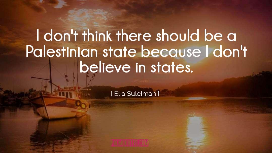 Elia Suleiman Quotes: I don't think there should