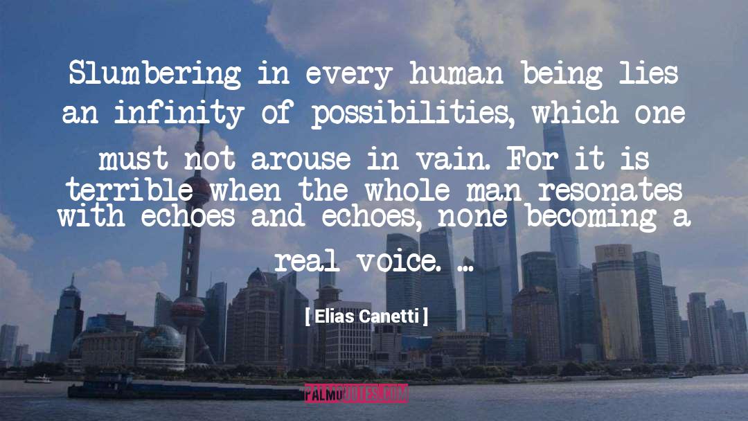 Elias Canetti Quotes: Slumbering in every human being