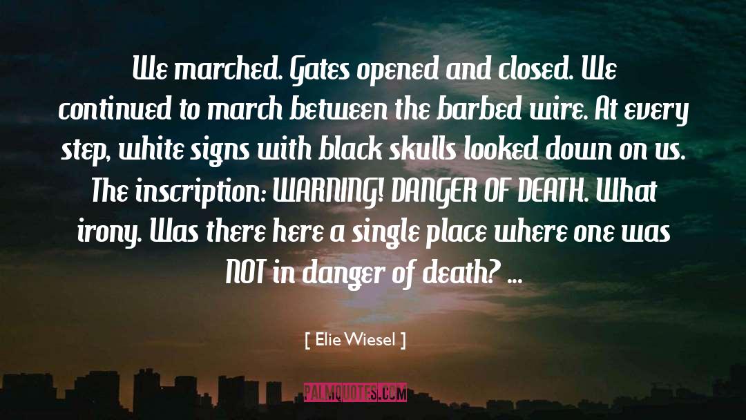 Elie Wiesel Quotes: We marched. Gates opened and