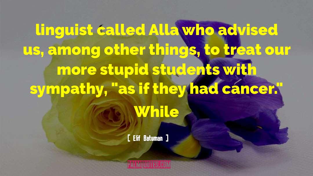 Elif Batuman Quotes: linguist called Alla who advised