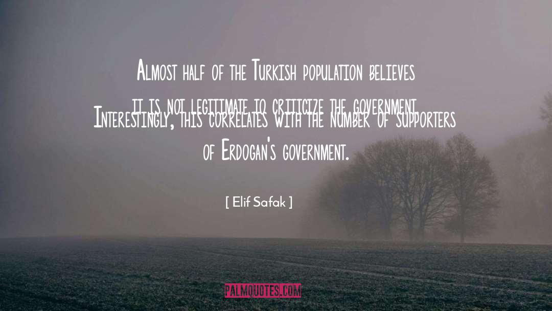 Elif Safak Quotes: Almost half of the Turkish