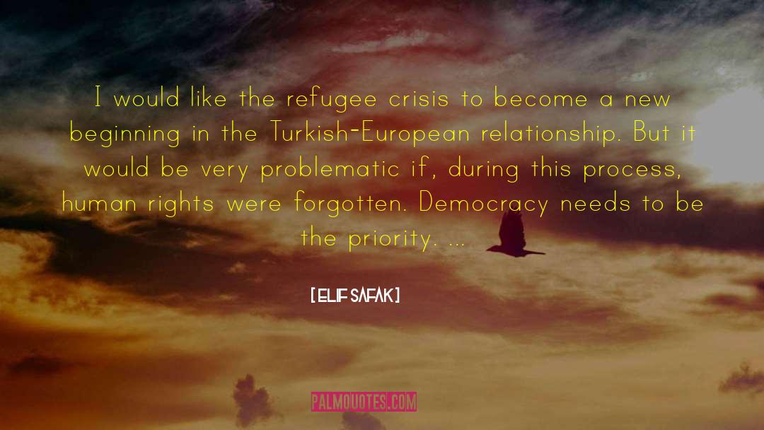 Elif Safak Quotes: I would like the refugee