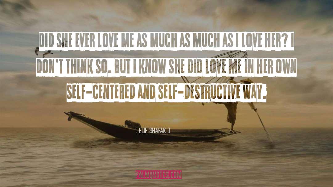 Elif Shafak Quotes: Did she ever love me