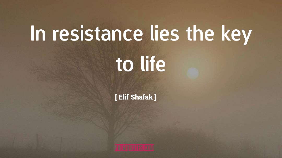 Elif Shafak Quotes: In resistance lies the key