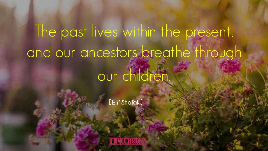 Elif Shafak Quotes: The past lives within the