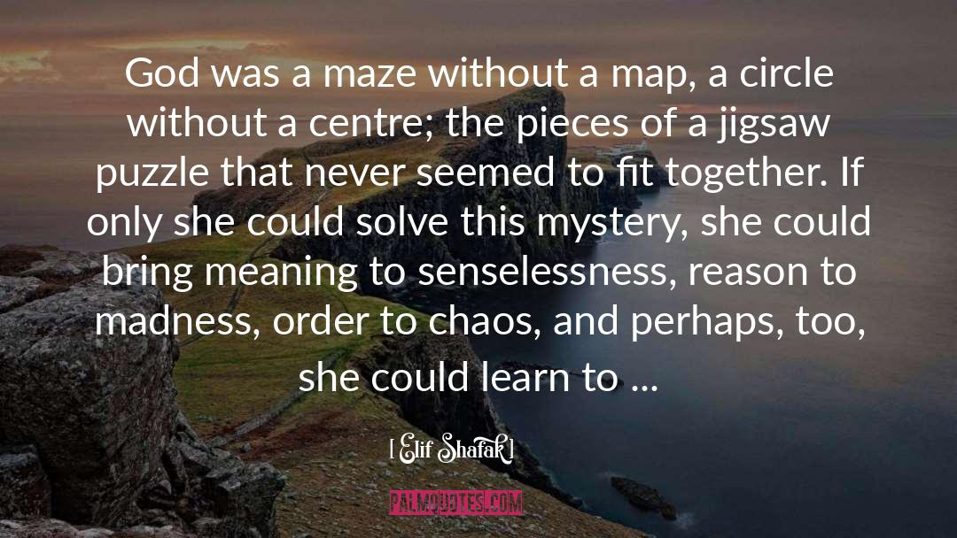 Elif Shafak Quotes: God was a maze without