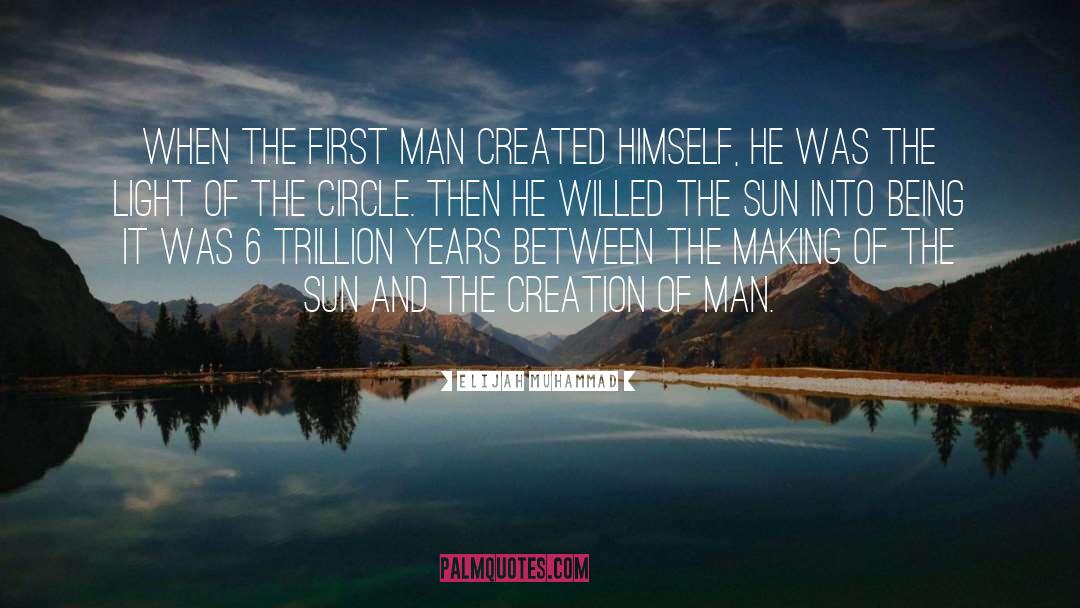 Elijah Muhammad Quotes: When the first man created