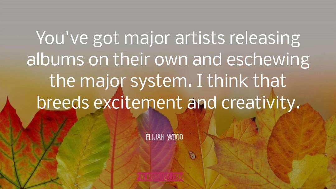 Elijah Wood Quotes: You've got major artists releasing