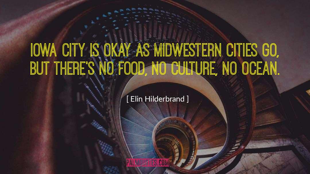 Elin Hilderbrand Quotes: Iowa City is okay as