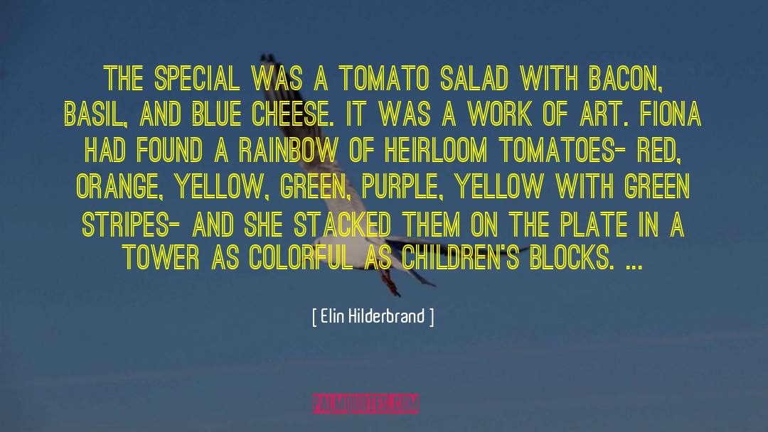 Elin Hilderbrand Quotes: The special was a tomato