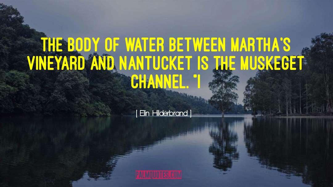 Elin Hilderbrand Quotes: The body of water between