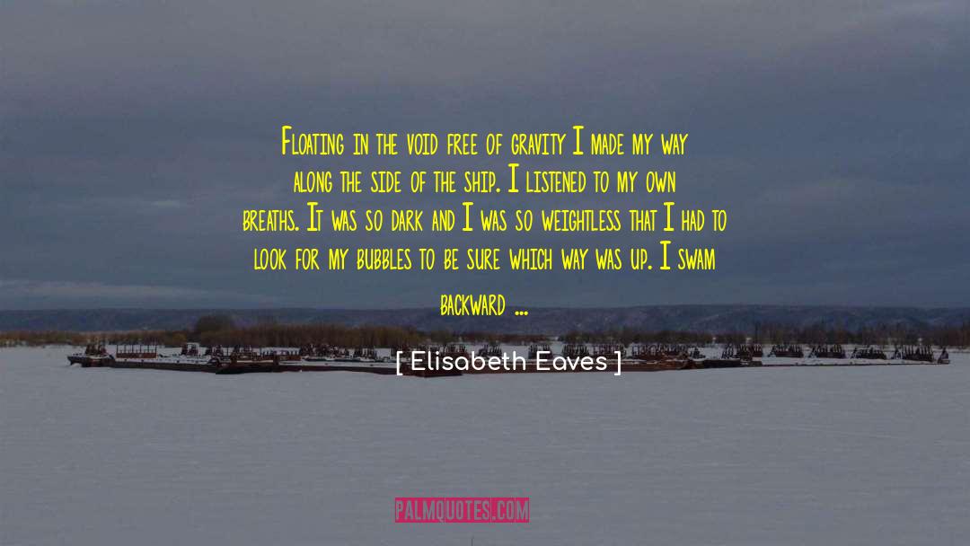 Elisabeth Eaves Quotes: Floating in the void free