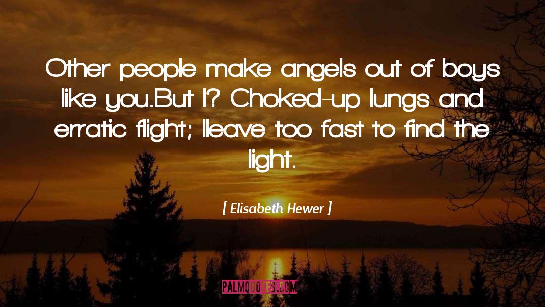 Elisabeth Hewer Quotes: Other people make angels out